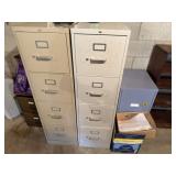 3 Metal File Cabinets