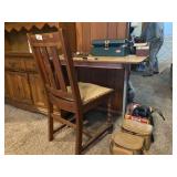 School Desk & Oak Chair