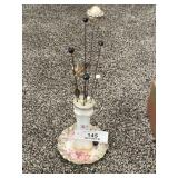 RS Porcelain Hat Pin Holder & Pins