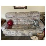 Older Reclining Upholstered Sofa
