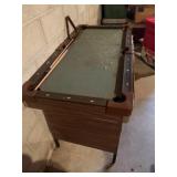 Vintage Mini Pool Table & School Desk