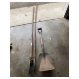 Post Hole Digger & Flat Shovel