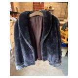 Vintage Black Bear Fur Coat