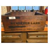 Vintage Evansville, IN Wood Advertising Box