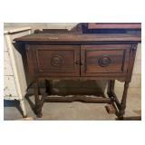 Vintage Oak Server Cabinet