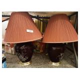 Pair of Glass Table Lamps