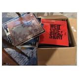 Box of Old Vinyl Record Albums