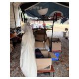 Hall Tree, Vintage Wedding Dress & Vintage Hats