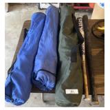 3 Bag Chairs & 2 Bats