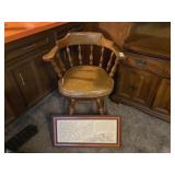 Vintage Swivel Top Bar Stool