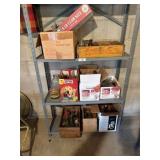 Metal Shelf, Bottles, Coke Crate & More
