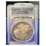 MS 63 1878 7TF Morgan Silver Dollar