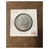 1866 Morgan Silver Dollar