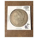 1889 CC Morgan Silver Dollar