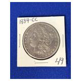 1884 CC Morgan Silver Dollar