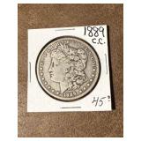 1889 CC Morgan Silver Dollar