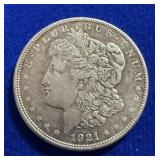1921 D Morgan Silver Dollar
