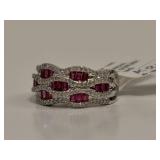 14K Gold Ruby & Diamond Lady