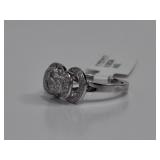 14K White Gold 1.03 CTW Diamond Ring
