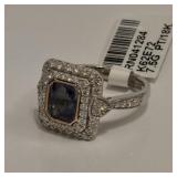 18K / Platinum Sapphire & Diamond Ring