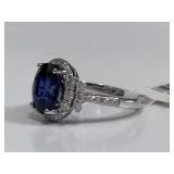 Platinum 4.92CT Sri Lanka Sapphire Ring