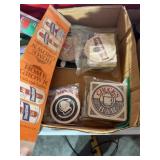 Vintage Bar Coasters & Sterling Beer Advertisement