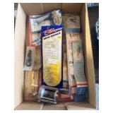 Flat of Old Fishing Lures / Baits & A Vintage Reel