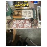 2 Wood Welcome Signs