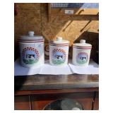 Vintage Cow Canister Set