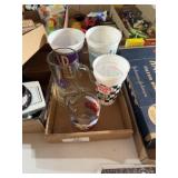 Flat of Old Cups & Mugs