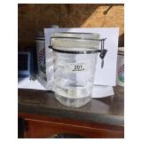 Plastic Clear Coffee Canister