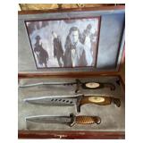 Set of 3 Fixed Blade Hunting Knives