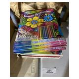 Lot of Kids Books & Crayons