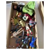 Flat of Vintage Action Figurines