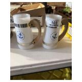 2 Navy Mugs