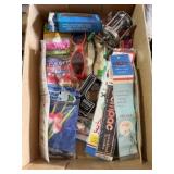 Flat of Vintage Lures / Baits & Old Reel