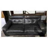 Grey Leather Sofa
