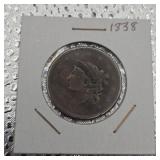 1838 Large Cent