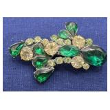 Beautiful Ornate Crystal Brooch