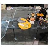 MCM Beveled Glass End Table