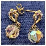 Austrian Crystal Vintage Earrings