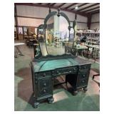 Antique 7-Drawer Dresser w/ Carved Mirror