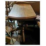 Victorian Style Drop Leaf Pedestal Table