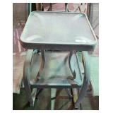 2 Glass & Metal Patio Tables