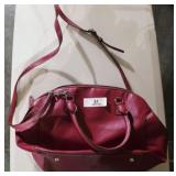 Red Leather Nine West Purse