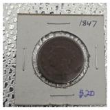 1847 Large Cent