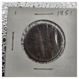 1851 Large Cent