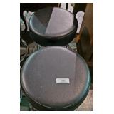 Pair of Leather & Chrome Barstools