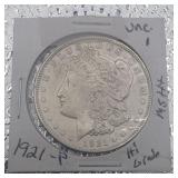 1921 Morgan Silver Dollar