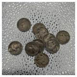 10 Buffalo Nickel